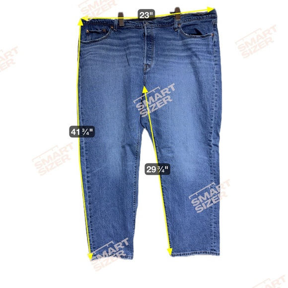 Levi 501 Women's Jeans 24W Original Fit Straight Leg - Worn in Indigo - Red Tab - Picture 4 of 10